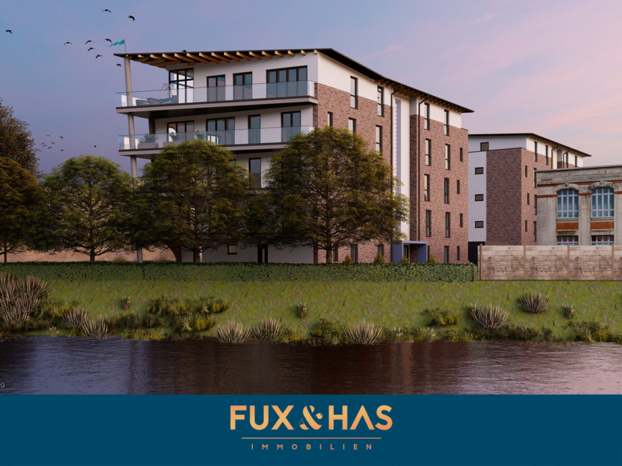 Exklusive Kapitalanlage direkt am Wasser: Neubauprojekt mit 15 Wohnungen von 60 – 146 m² Wohnfläche zum Kauf!, 42117 Wuppertal, Mehrfamilienhaus