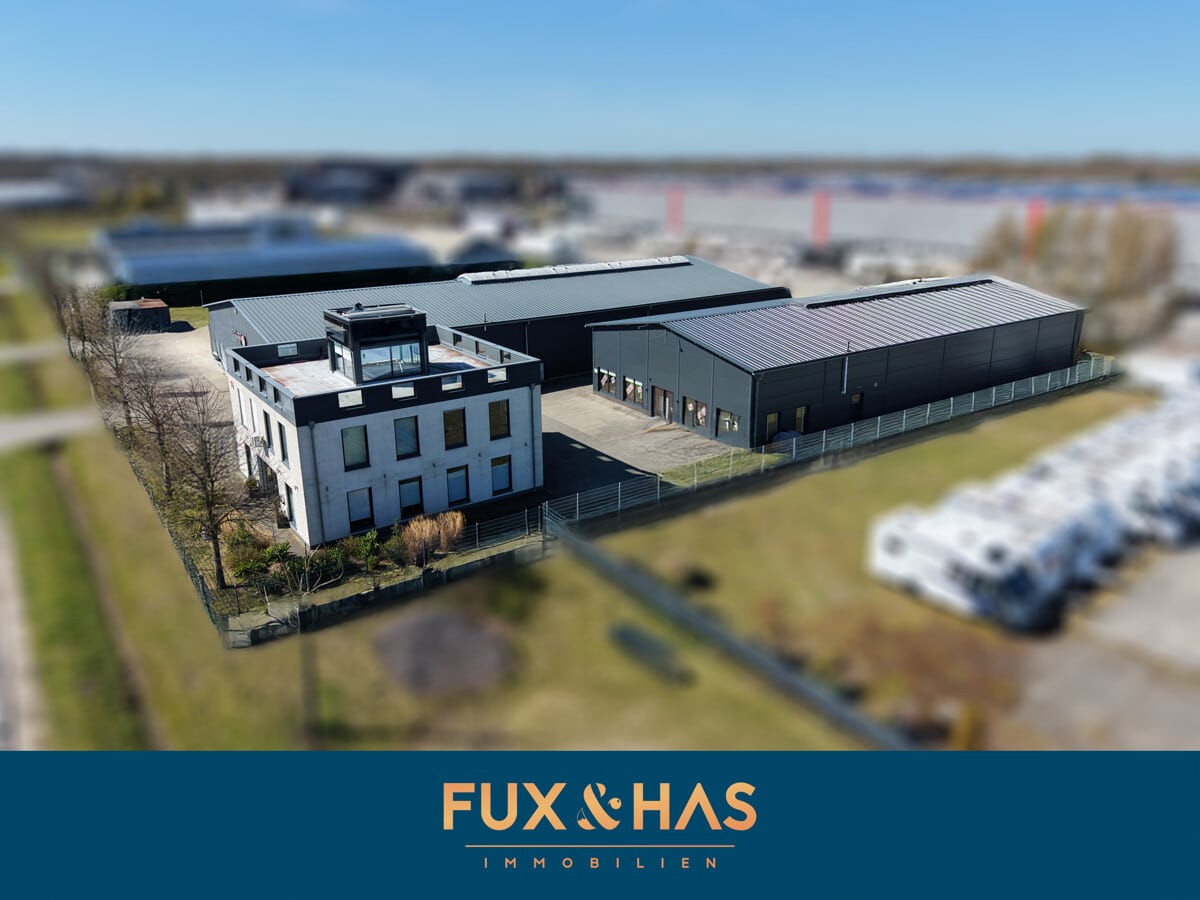 Titelbild - Vollvermietetes Gewerbeareal in Wietmarschen-Lohne – Moderne Hallen & Bürokomplex mit Ausbaureserve!