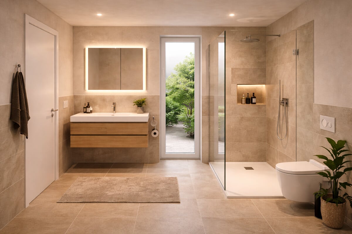 Mustervisualisierung - Effizient investieren! KfW40 Neubau-Erdgeschoss in Damaschke!